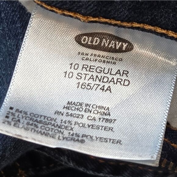 Old Navy The Sweetheart Dark Rinse Jeans, Size 10 Regular - Picture 6 of 6